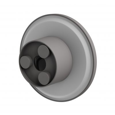 Lampa elewacyjna kinkiet PIATTA 12W ciepła/neutralna/zimna biel IP44 SZARY (SLI003042CCT_PW)